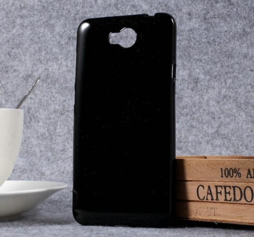 Ултра тънък силиконов калъф / гръб / TPU Ultra Thin Candy Case за Huawei Y5 2017 / Huawei Y6 2017 - черен / гланц