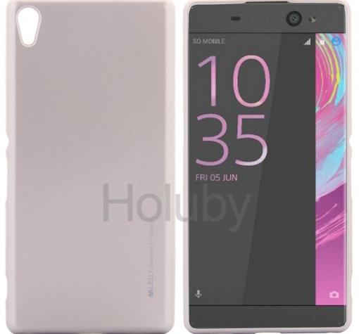 Силиконов калъф / гръб / TPU за Sony Xperia XA Ultra - златист / гланц