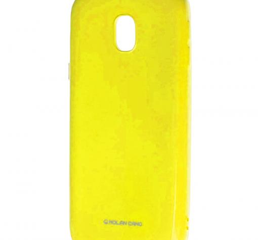 Силиконов калъф / гръб / Molan Cano Glossy Jelly Case за Xiaomi Redmi 8A - жълт / гланц / брокат