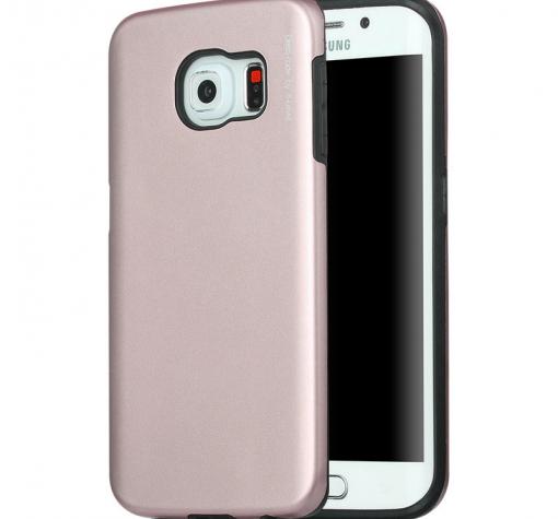 Луксозен силиконов калъф / гръб / TPU SUNSHINE за Samsung S6 Edge G925 - златист