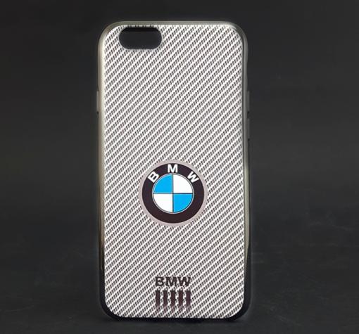 Ултра тънък силиконов калъф / гръб / TPU Ultra Thin за Apple iPhone 6 Plus / iPhone 6S Plus - сив карбон / BMW