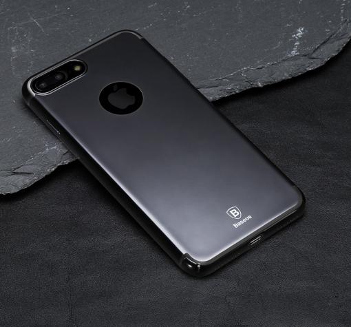 Оригинален твърд гръб Baseus Shining Case (Special Edition) за Apple iPhone 7 Plus - тъмно сив / графит