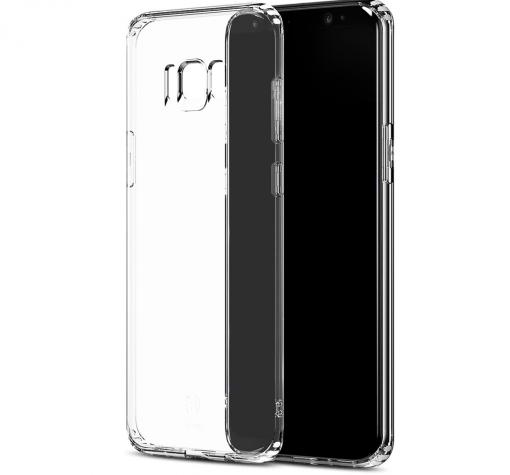 Оригинален силиконов калъф / гръб / TPU Baseus Simple Series за Samsung S8 G950 - прозрачен