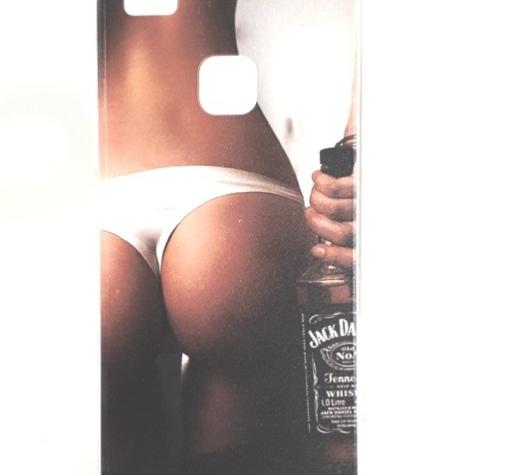 Силиконов калъф / гръб / TPU за Huawei P9 Lite - момиче / Jack Daniel's