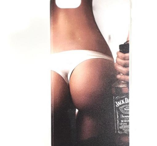 Силиконов калъф / гръб / TPU за Apple iPhone 6 / iPhone 6S - момиче / Jack Daniel's