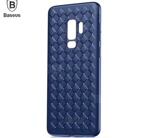 Луксозен гръб BASEUS Weaving Grid за Samsung S9 Plus G965 - син