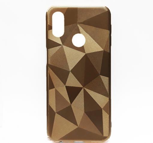 Силиконов калъф / гръб / PRISM GEOMETRIC TPU за Xiaomi Redmi Note 6 / Note 6 Pro - златист / призма