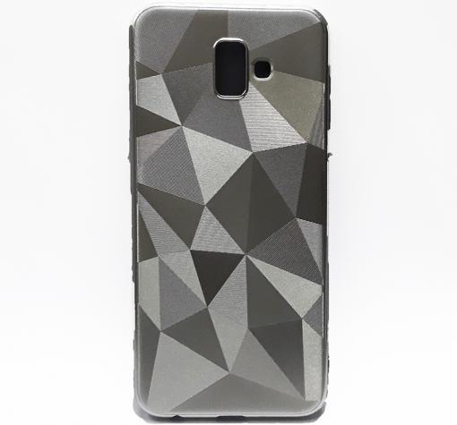 Силиконов калъф / гръб / PRISM GEOMETRIC TPU за Samsung J6 2018 - сребрист / призма