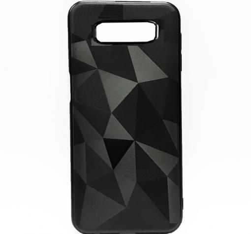 Силиконов калъф / гръб / PRISM GEOMETRIC TPU за Samsung S10 Plus - черен / призма