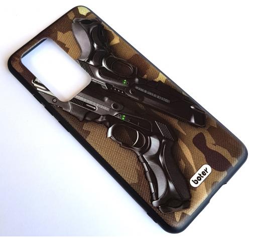 Твърд гръб със силиконов кант за Huawei P40 Pro - Guns
