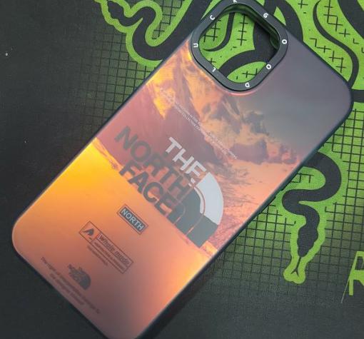 Луксозен неонов твърд гръб / case / за iPhone 14 Pro - The North Face
