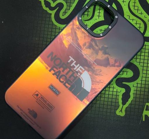 Луксозен неонов твърд гръб / case / за iPhone 14 Pro Max - The North Face