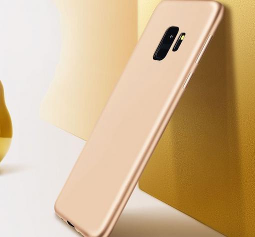 Оригинален силиконов калъф / гръб / TPU X-LEVEL Guardian Series за Samsung A6 Plus 2018 - златист / мат