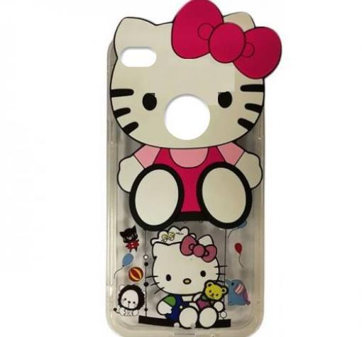 Силиконов калъф / гръб / TPU 3D за Huawei Honor 8 Lite - прозрачен / Hello Kitty