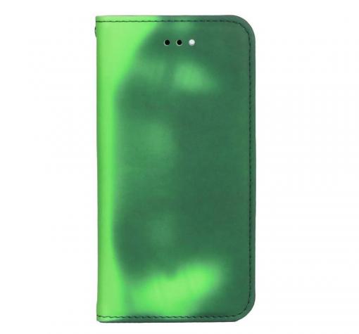 Луксозен термо кожен калъф Flip тефтер със стойка Thermo Book за Xiaomi RedMi 4X - зелен