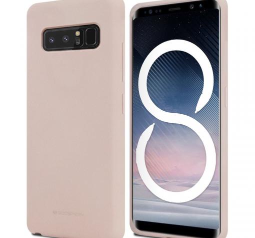 Луксозен силиконов калъф / гръб / TPU Mercury GOOSPERY Soft Jelly Case за Samsung Note 8 N950 - бежов