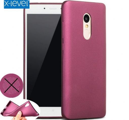 Оригинален силиконов калъф / гръб / TPU X-LEVEL Guardian Series за Xiaomi RedMi Note 4 - лилав