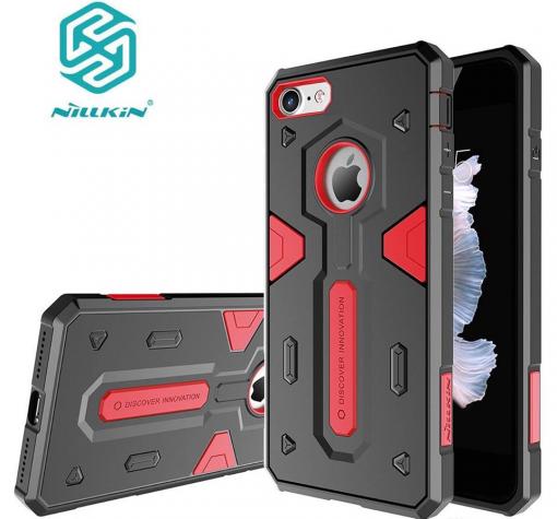 Твърд гръб Nillkin DEFENDER II за Apple iPhone 7 - черно и червено