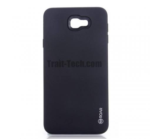 Луксозен силиконов калъф / гръб / TPU Roar Mil Grade Hybrid Case за Samsung A3 2017 A320 - черен