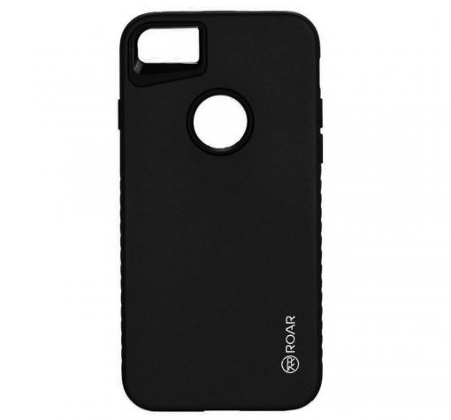 Луксозен силиконов калъф / гръб / TPU Roar Mil Grade Hybrid Case за Apple iPhone 6 / iPhone 6S - черен