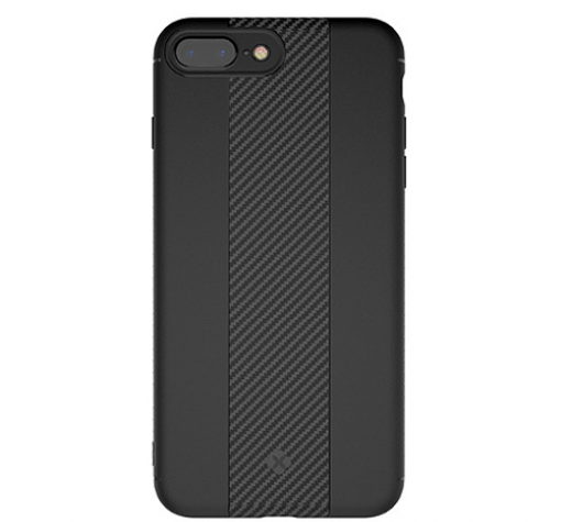 Луксозен гръб TOTU Design за Apple iPhone 7 / iPhone 8 - черен / Carbon
