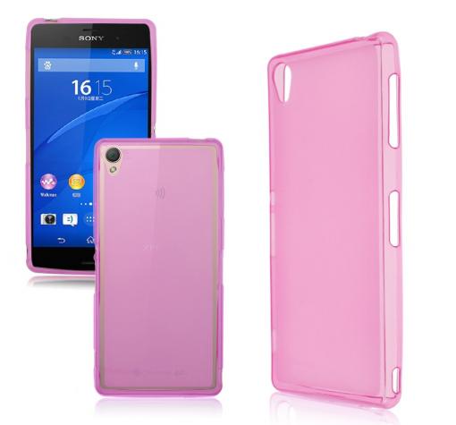 Силиконов гръб / калъф / TPU за Sony Xperia Z3 - цикламен / мат