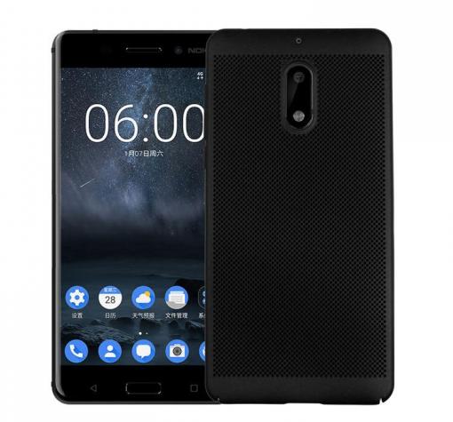 Твърд гръб за Nokia 2 2017 - черен / grid