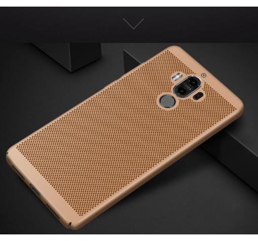 Твърд гръб за Huawei Mate 10 Pro - златист / Grid