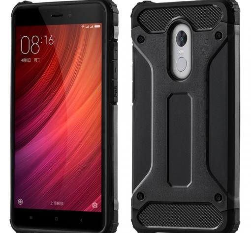 Силиконов гръб TPU Spigen Hybrid с твърда част за Huawei Mate 10 Lite - черен