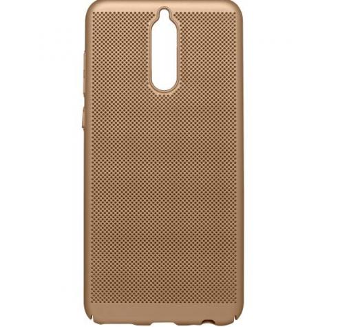 Твърд гръб за Huawei Mate 10 Lite - златист / Grid
