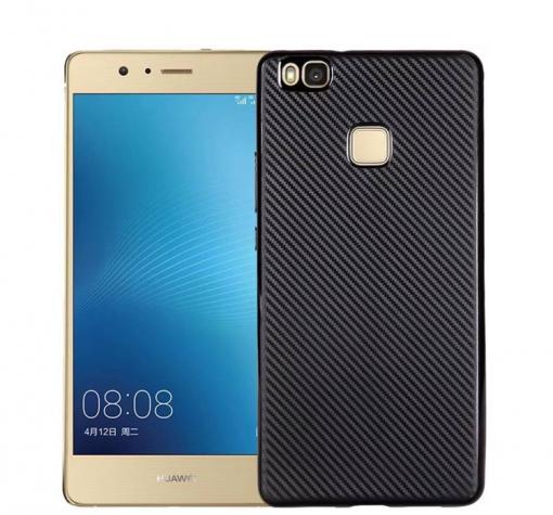Луксозен силиконов калъф / гръб / TPU за Huawei P9 Lite - черен / carbon