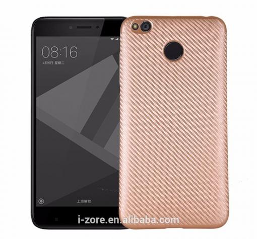 Силиконов калъф / гръб / TPU за Xiaomi RedMi 4X - златист / Carbon