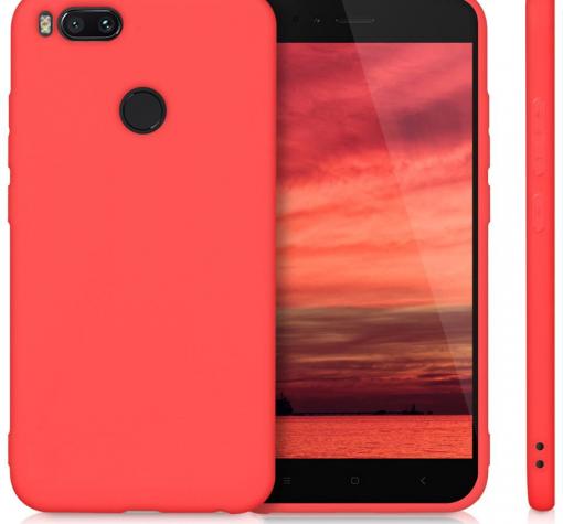 Силиконов калъф / гръб / TPU за Xiaomi Mi A1 / 5X - червен / мат