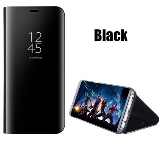 Луксозен калъф Clear View Cover с твърд гръб за Samsung A3 2017 A320 - черен