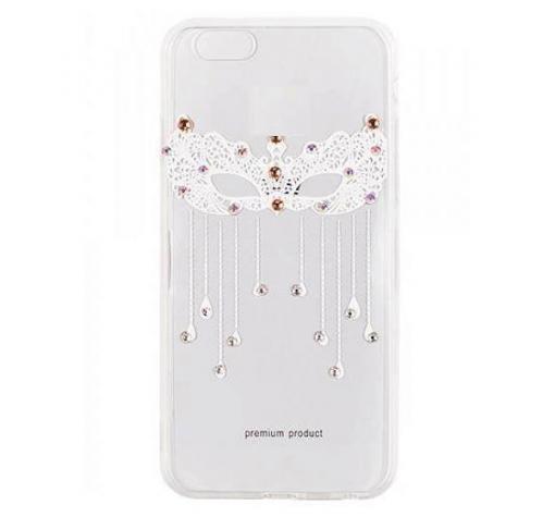 Луксозен силиконов калъф / гръб / TPU за Huawei P10 - прозрачен / бяла маска