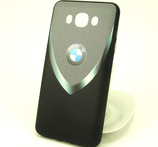 Луксозен твърд гръб за Samsung J7 2016 J710 - BMW / черно с сиво / 1