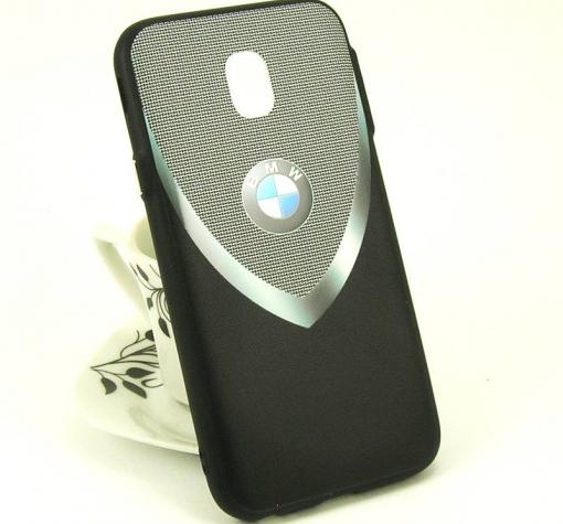 Луксозен твърд гръб за Samsung J5 2017 J530 - BMW / черно с сиво / 1