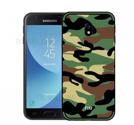 Силиконов калъф / гръб / TPU NXE Design за Samsung J7 2017 J730 - камуфлаж / зелен