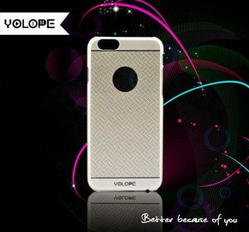 Заден предпазен твърд гръб / капак / Yolope Golden Series за Apple iPhone 6 4.7" - златен / Art 2