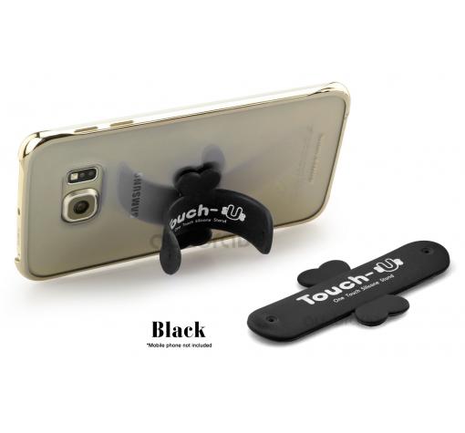 Универсална силиконова стойка / One Touch - U Silicone Stand Holder за мобилен телефон - черен