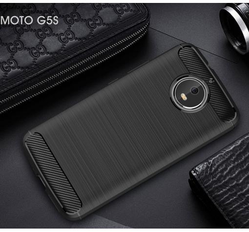 Силиконов калъф / гръб / TPU за Moto G5S - черен / carbon