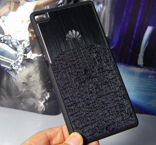 Луксозен твърд гръб Hybrid Case за Huawei Ascend P8 - черен