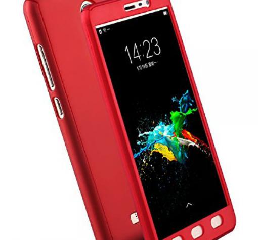 Луксозен гръб 360° KST за Samsung J7 2016 J710 - червен / лице и гръб