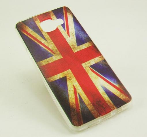 Силиконов калъф / гръб / TPU за Huawei Y7 - Retro British Flag