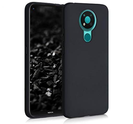 Силиконов калъф / гръб / TPU за Nokia 3.4 - черен / мат