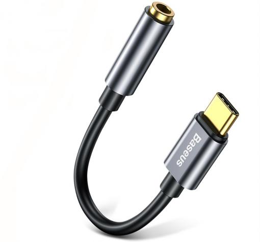 Аудио преходник 3.5mm към Type C / BASEUS / Audio 3.5mm female to Type C male