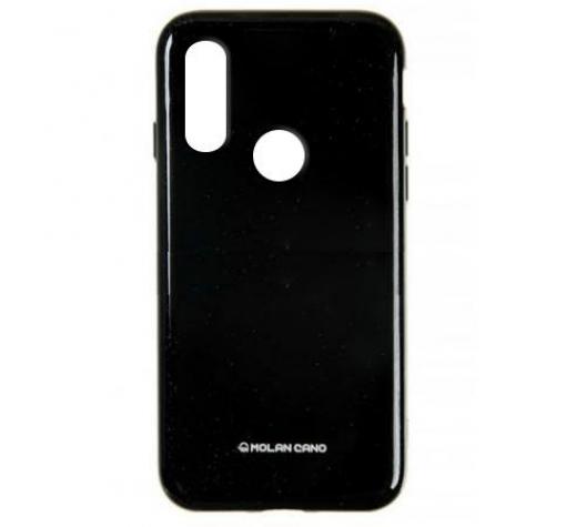 Силиконов калъф / гръб / Molan Cano Glossy Jelly Case за Huawei P Smart Z - черен / гланц / брокат