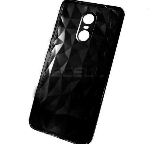 Луксозен силиконов калъф / гръб / TPU за Xiaomi Redmi 5 Plus - призма / черен
