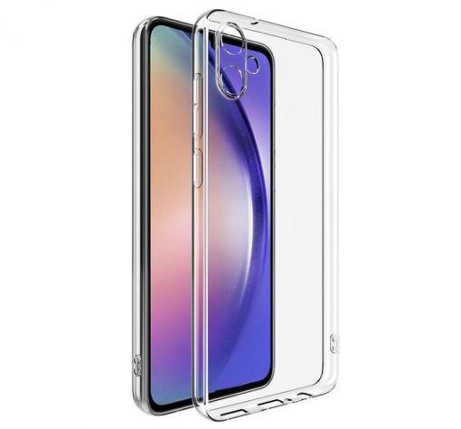 Силиконов калъф / гръб / TPU кейс за Samsung A05 - прозрачен кейс със защита за камерата