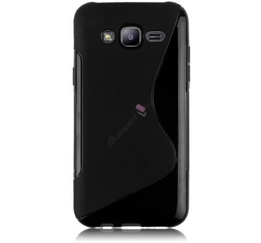 Силиконов калъф / гръб / TPU S-Line за Samsung J5 2016 J510 - черен